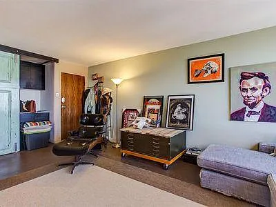 Living room and front door.