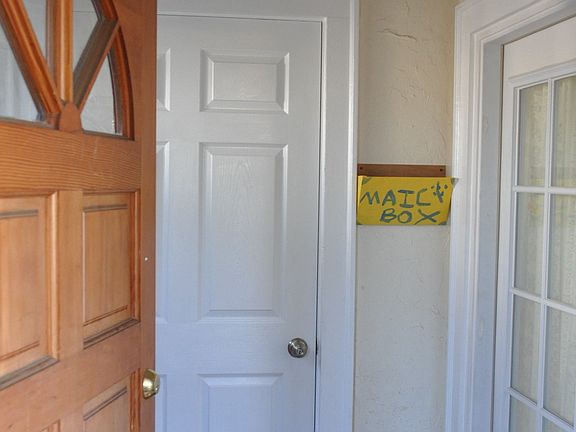Shared entry of this upstairs/downstairs duplex.