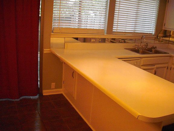 breakfast Bar and dining area with sliding doors leading out