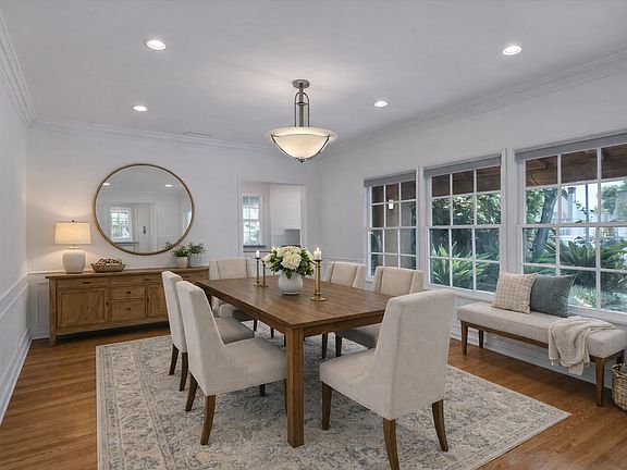 Dining room _ Virtually staged to illustrate potential furniture layout