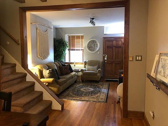 View from the dinning room to the front of the house.