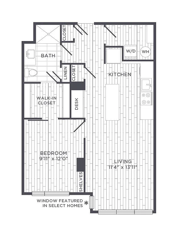 Floor plan One Bedroom