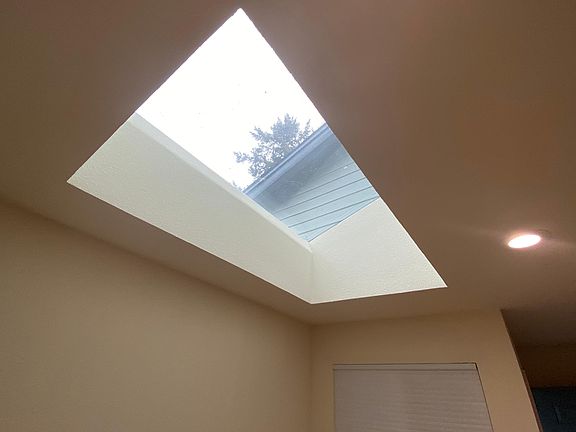 Skylight in dining room