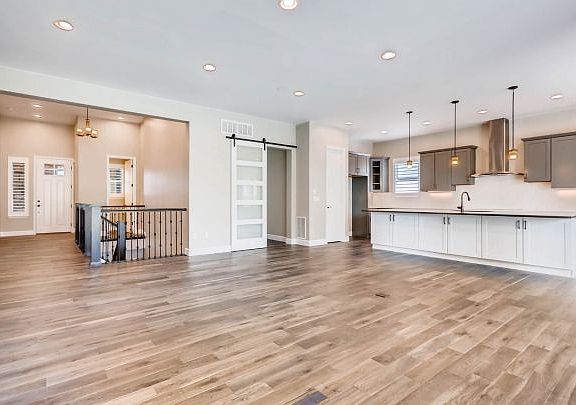 Coulter Pine Great Room Kitchen