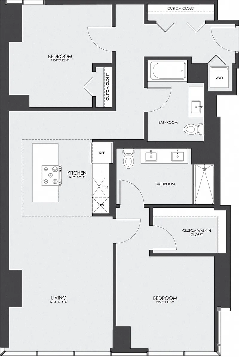 Floor plan Tier 13ad