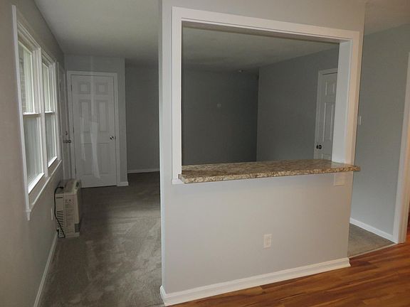 Bar top looking into living room