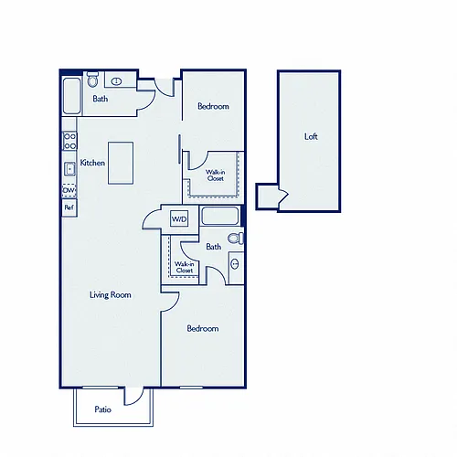 Floor plan B2D + loft