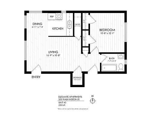 Floor plan 1 Bedroom x 1 Bathroom
