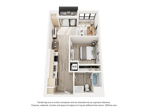 Floor plan 1BU3