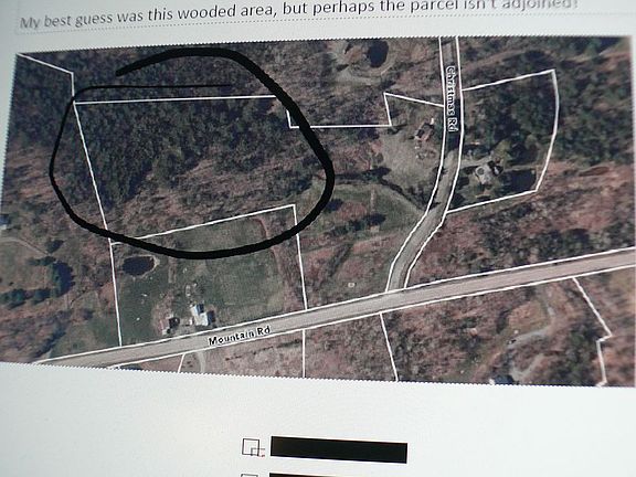 Overhead view of lot.