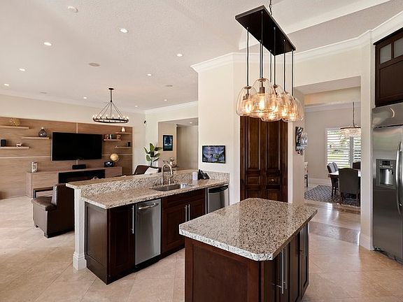 Kitchen Overlooks Family Room