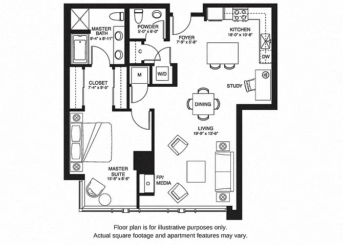 Floor plan A15 South