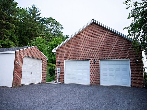 separate brick front shed