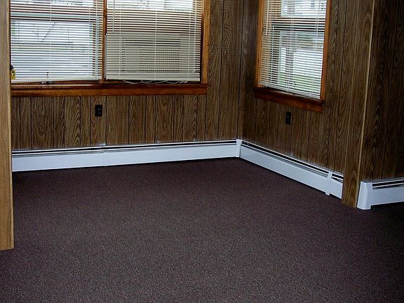 Living room facing front of building