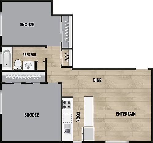 Floor plan Two Bedroom B