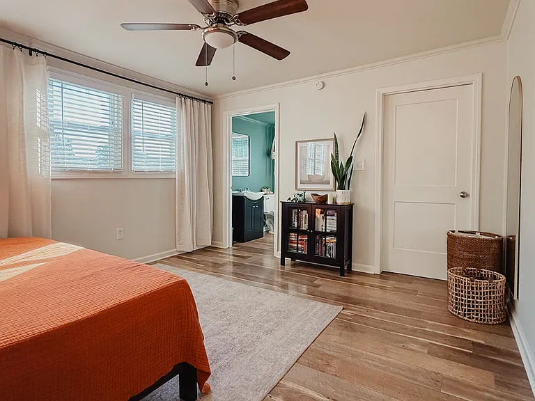 Master bedroom is filled with natural light