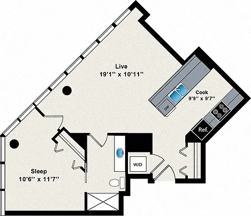 Floor plan A6 - 504