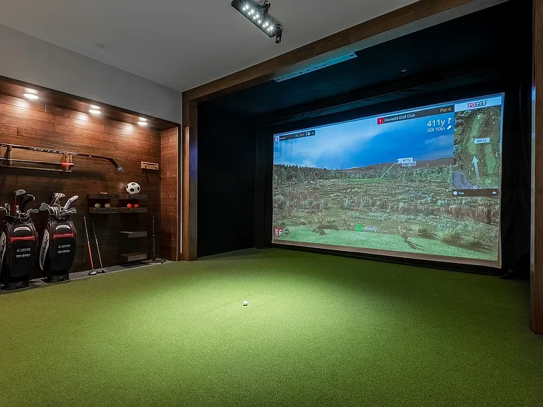 Our sports lounge features a multi-sport simulator.