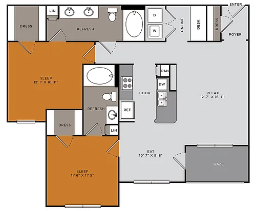 Floor plan B2