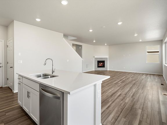 The Bergamot floorplan, images taken at Buffalo Highlands
