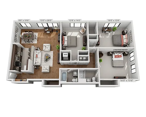 Floor plan Plan C2