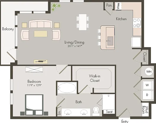 A8 | 1 bed 1 bath | 1041 sq ft A8 | 1 bed 1 bath | 1041 sq ft