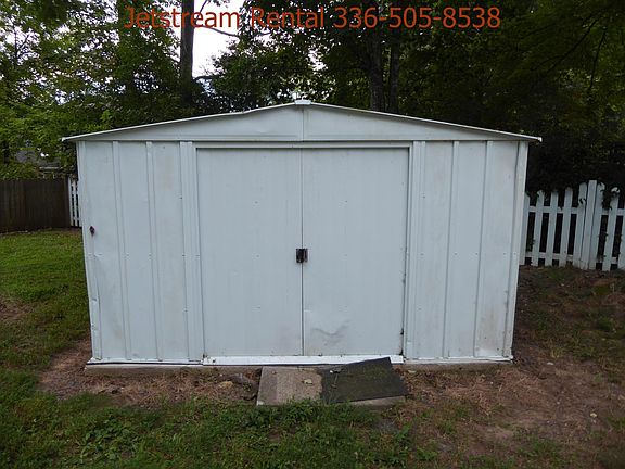 Metal storage building