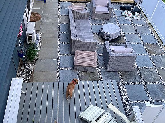 Blue Stone paver backyard 