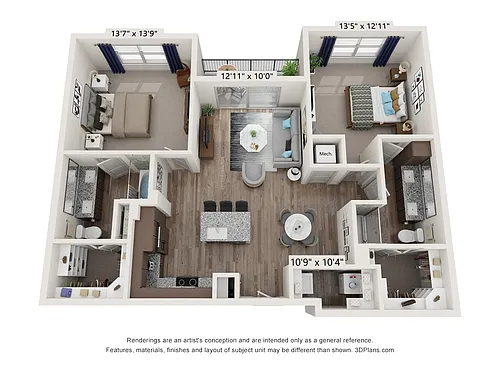 Floor plan B3