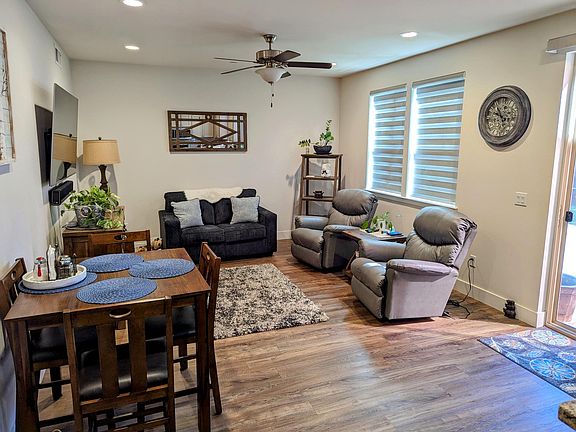 Living room big screen TV and sound bar is included in rental