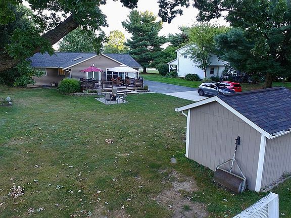 Shed for additional storage.