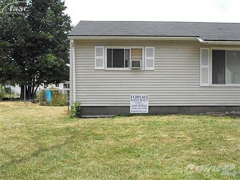 Side view of front of home