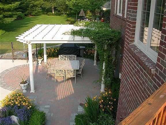 patio view from deck
