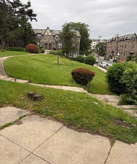 Looking out from front door