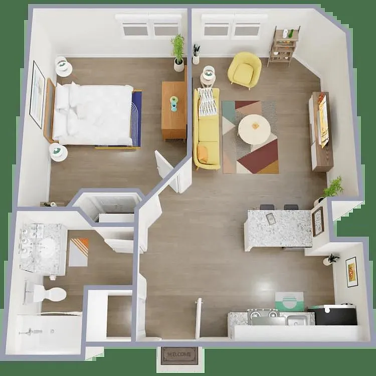 1 bed, 1.0 bath, 525 sqft, $1,089 — Photo 3