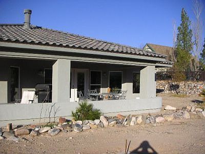 Patio overlooking River