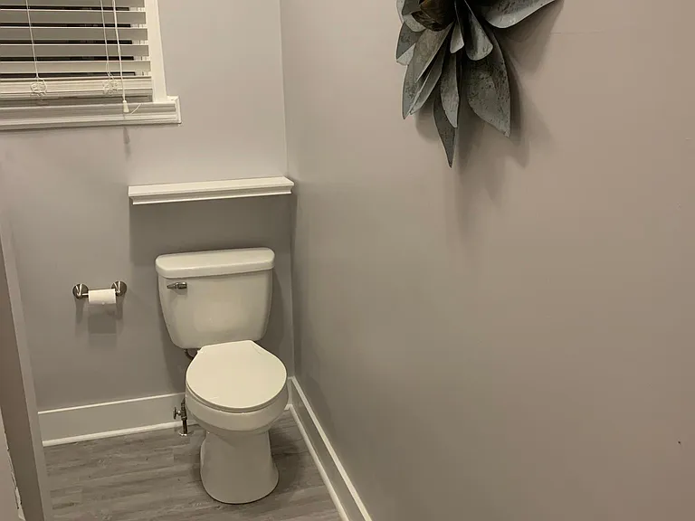 Main bathroom, New toilet, New Vanity