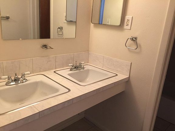 2 sink vanity outside bathroom