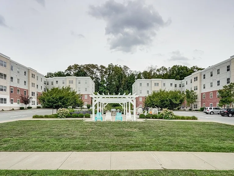 A central outdoor space connecting the community.