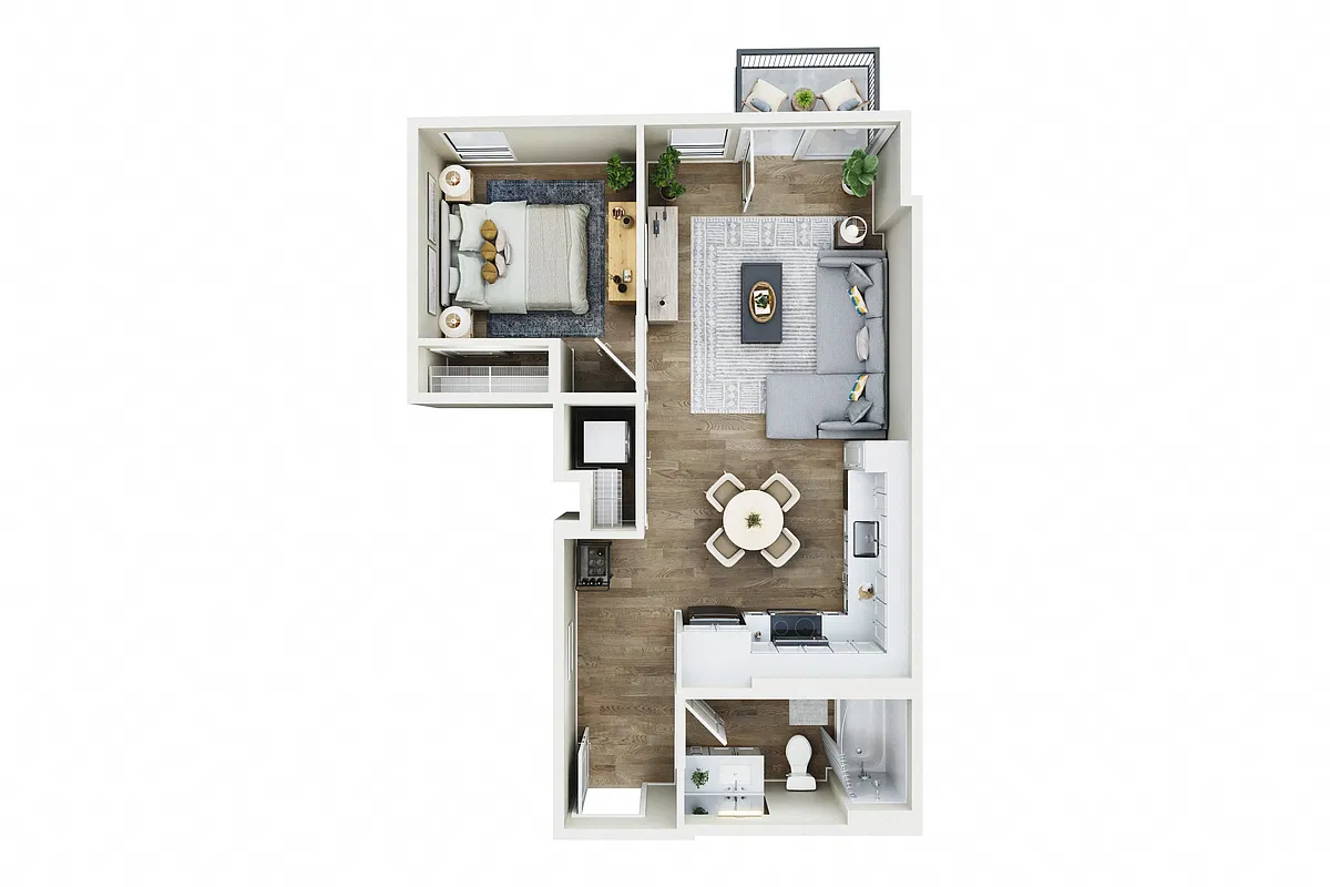 Floor plan 1X1 - C9
