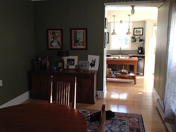 Dining room into kitchen.