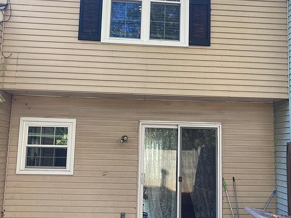 Back sliding door into fenced yard