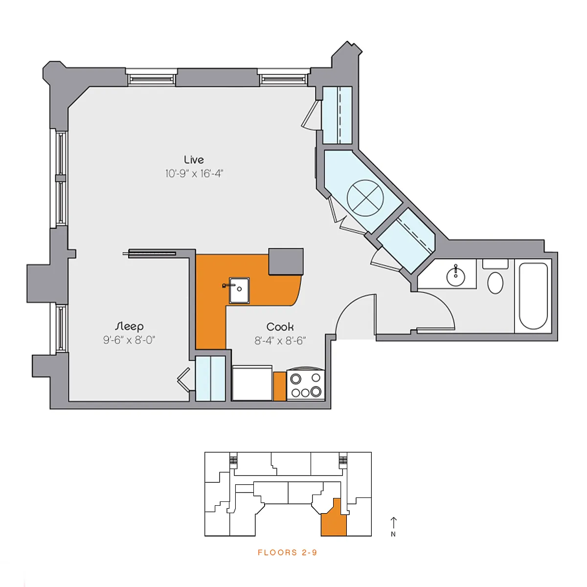 Floor plan clyd-1bT06