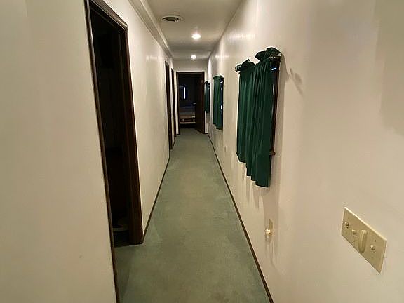 Bedroom/laundry hallway