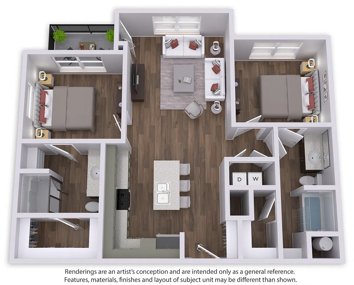 Floor plan B2 - 2 Bed
