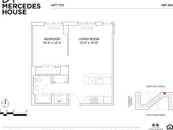 2nd image of 550 W 54th St APT 1721