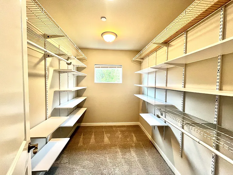 Fully furnished walk in closet