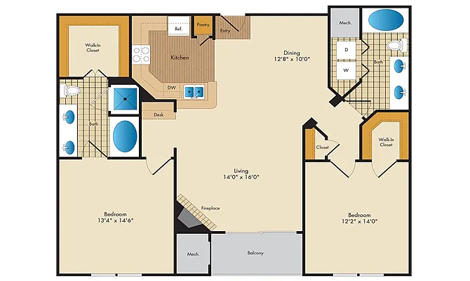 Floor plan B2