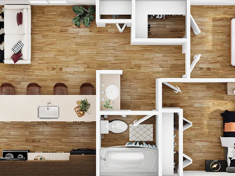 2BR/1BA - B2 2BR/1BA - B2