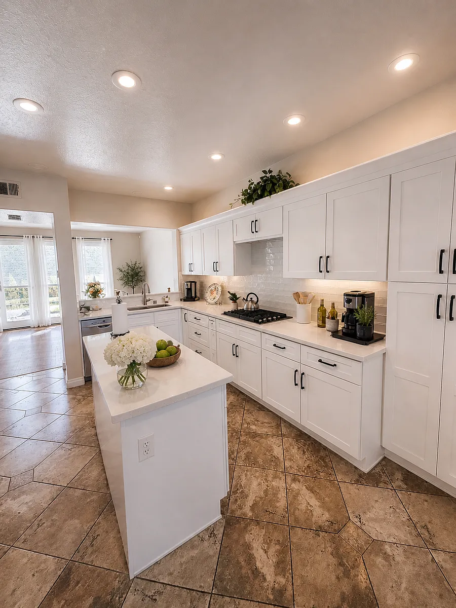 Kitchen - Brand new kitchen featuring all-new cabinets, countertops, sink, and appliances including stove, oven, and microwave. Bright and modern with ample storage, this beautifully updated kitchen is perfect for everyday living and entertaining. - 130 Cameray Hts